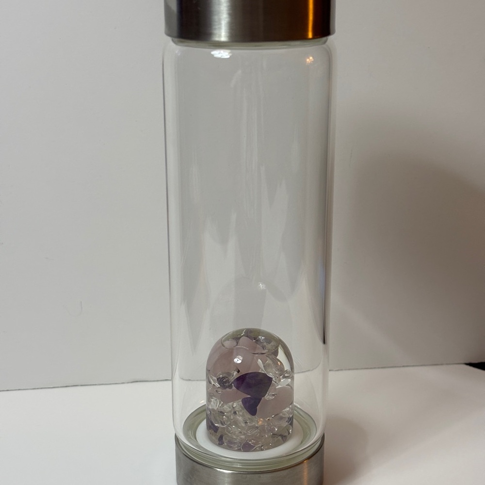 VITAJUWEL Glass water bottle (water not included)